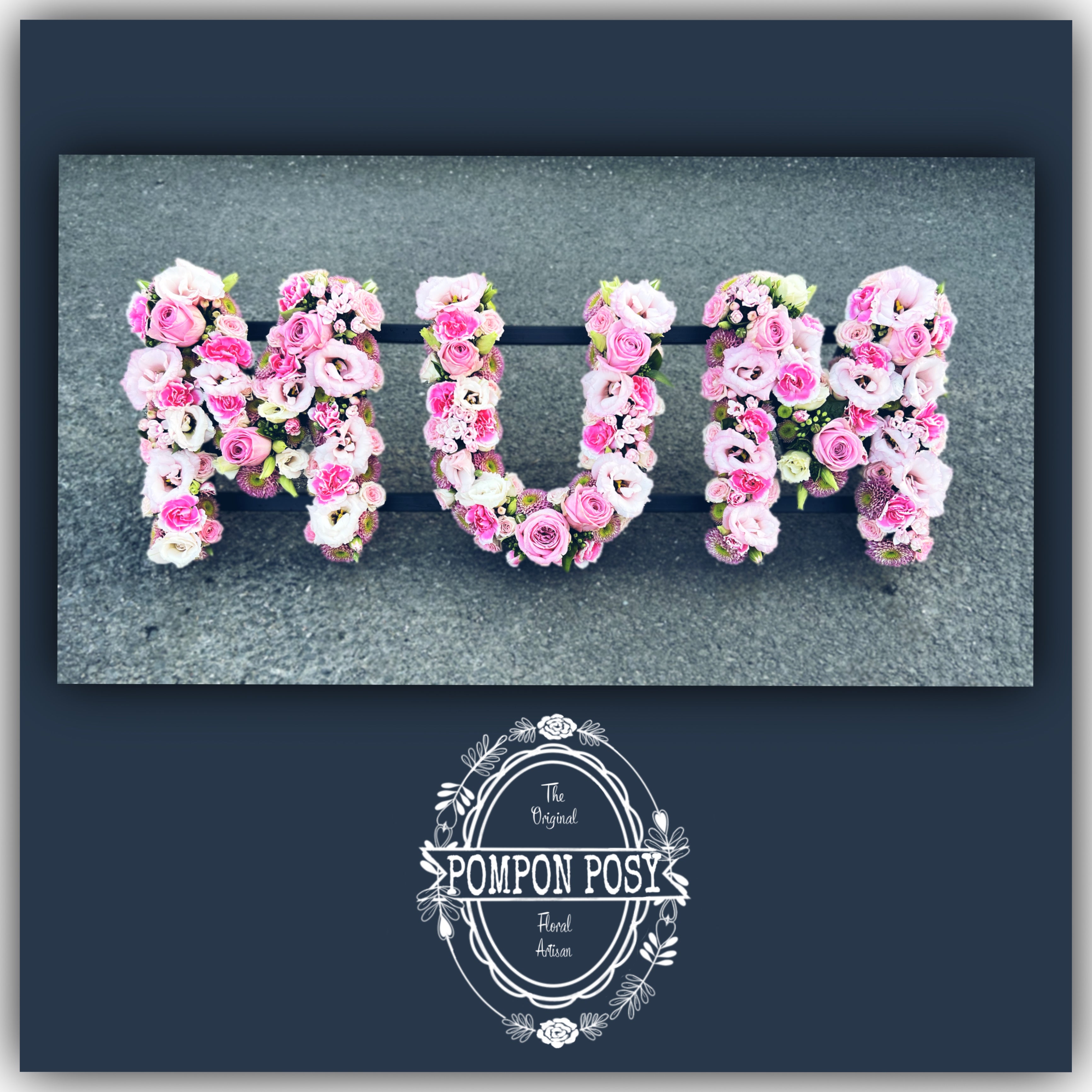 Floral Blended lettering